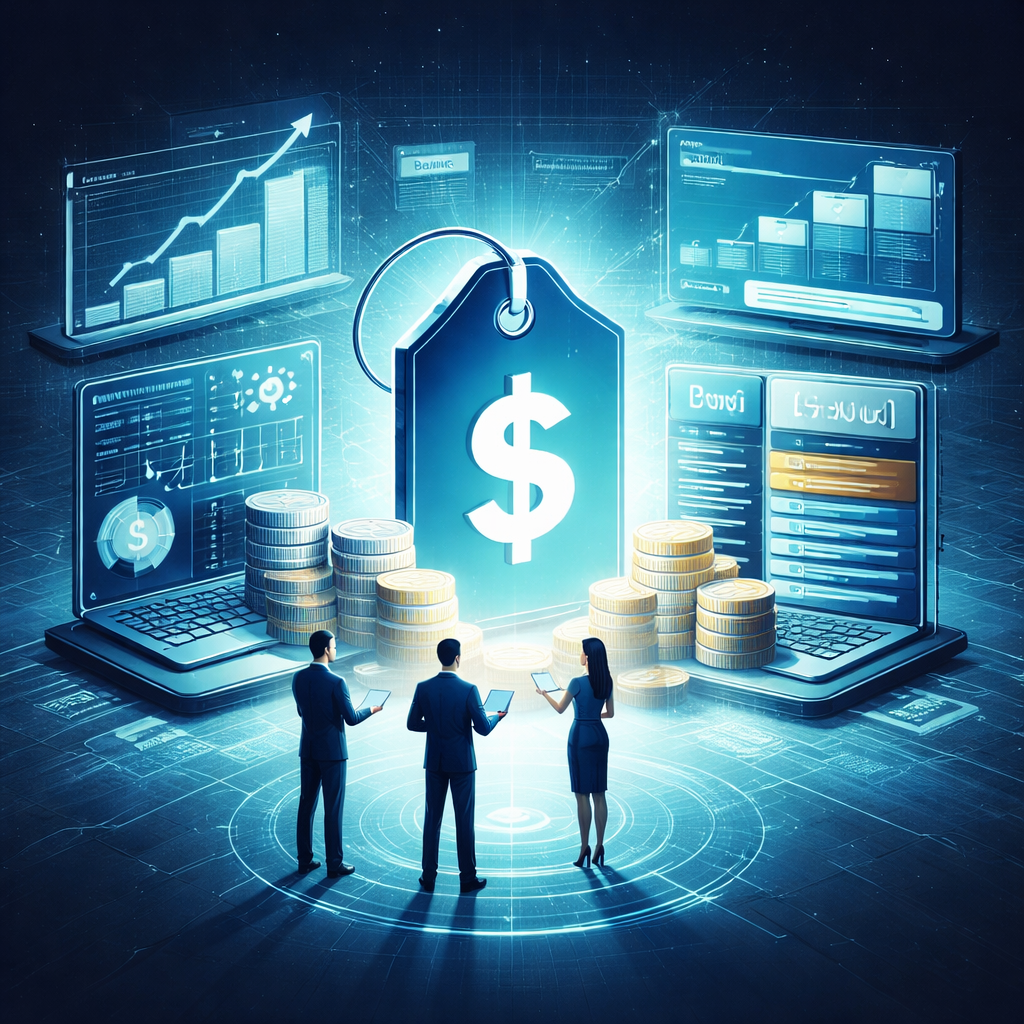 pricing strategy visualization with value tiers and revenue growth in product management